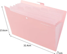 Dokumentenmappe A4 Organizer Fächermappe Plastik matt