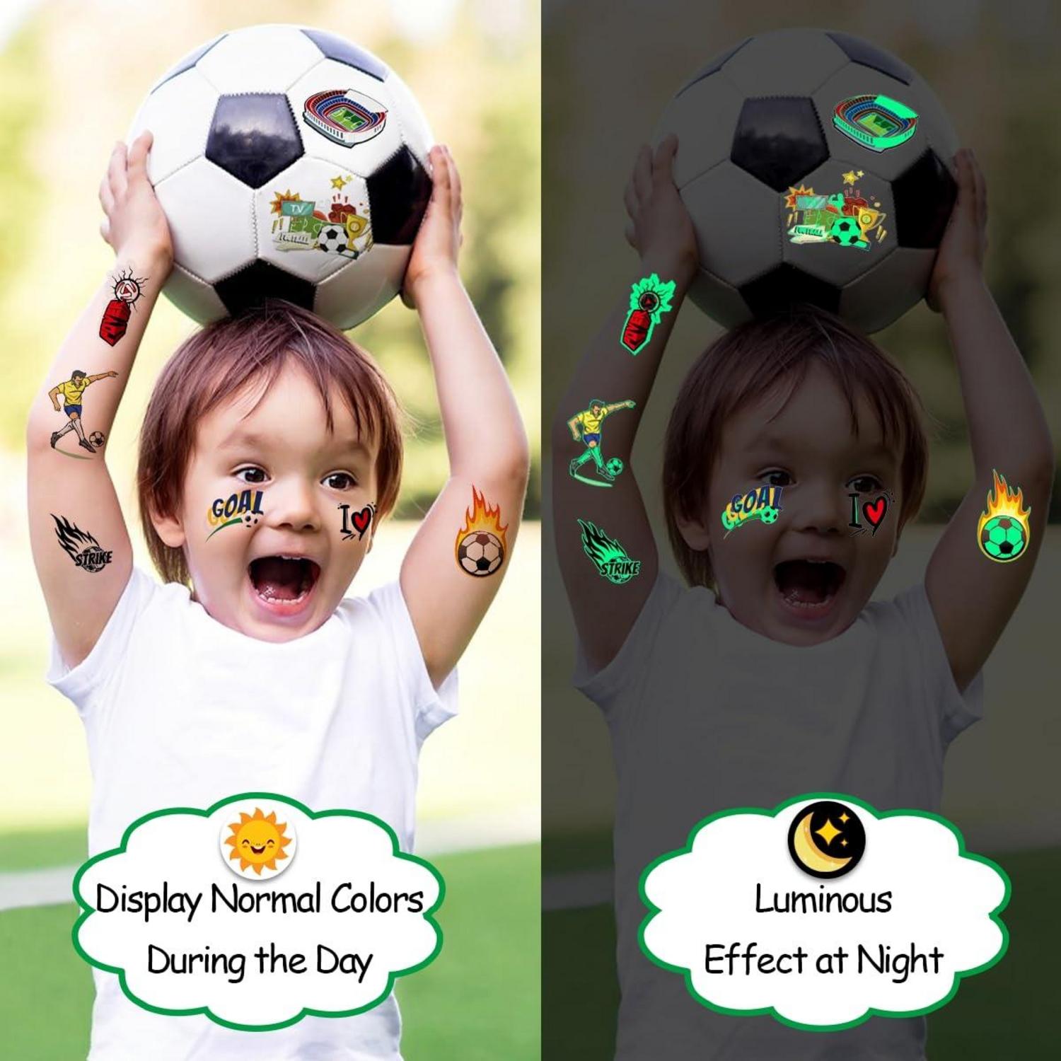 20 Fußball Tattoo Kinder Set Jungen Weihnachten Adventskalender Give Away