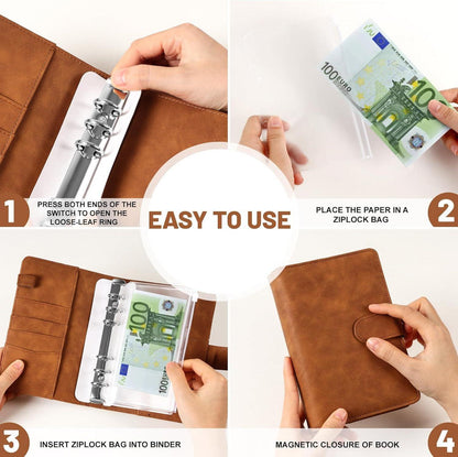 ELAKIRI A6 Budget Planner Deutsch, Sparbuch Geld mit
