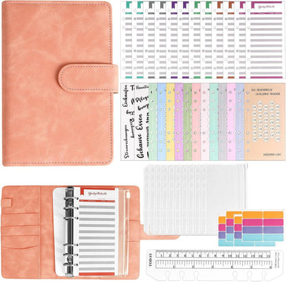 Budget Planner A6 Sparbuch Deutsch Hochwertiges Leder