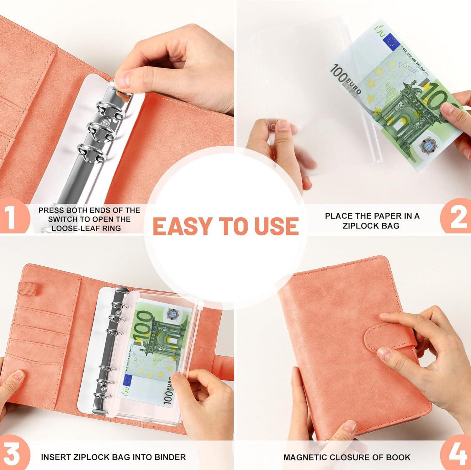 ELAKIRI A6 Budget Planner Deutsch Sparbuch Geld 10