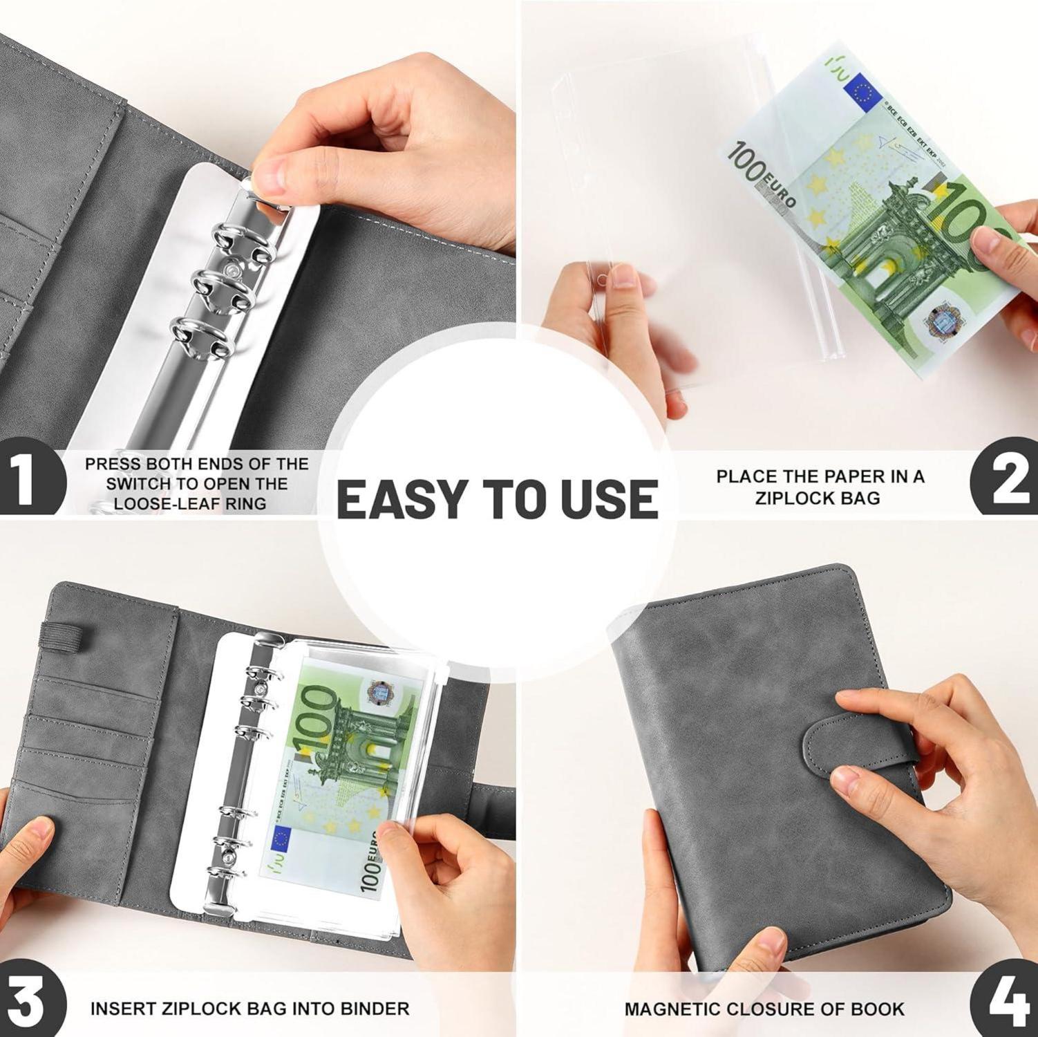 ELAKIRI A6 Budget Planner Deutsch Sparbuch Geld 10