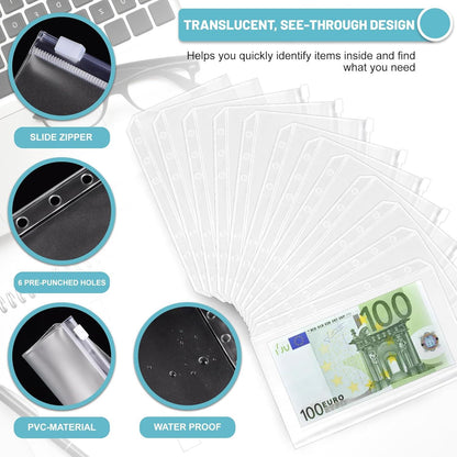 ELAKIRI A6 Budget Planner Sparbuch Deutsch Hochwertiges Leder