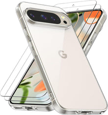 Transparente Stoßfeste Handyhülle Google Pixel 9 Pro XL mit Panzer