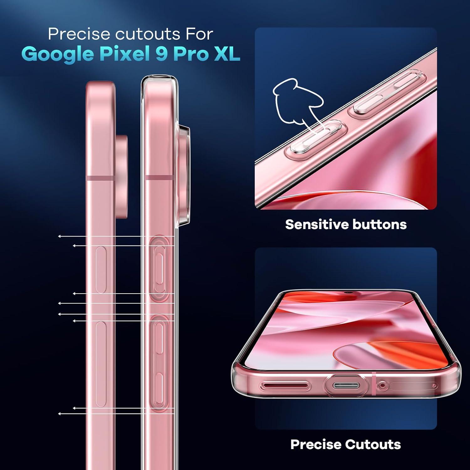 Handyhülle für Google Pixel 9 / 9 Pro mit 2 Stück Panzer Glas