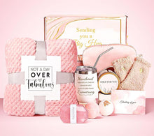 Geschenkset für Frauen mit Kuscheldecke und Edelstahlbecher