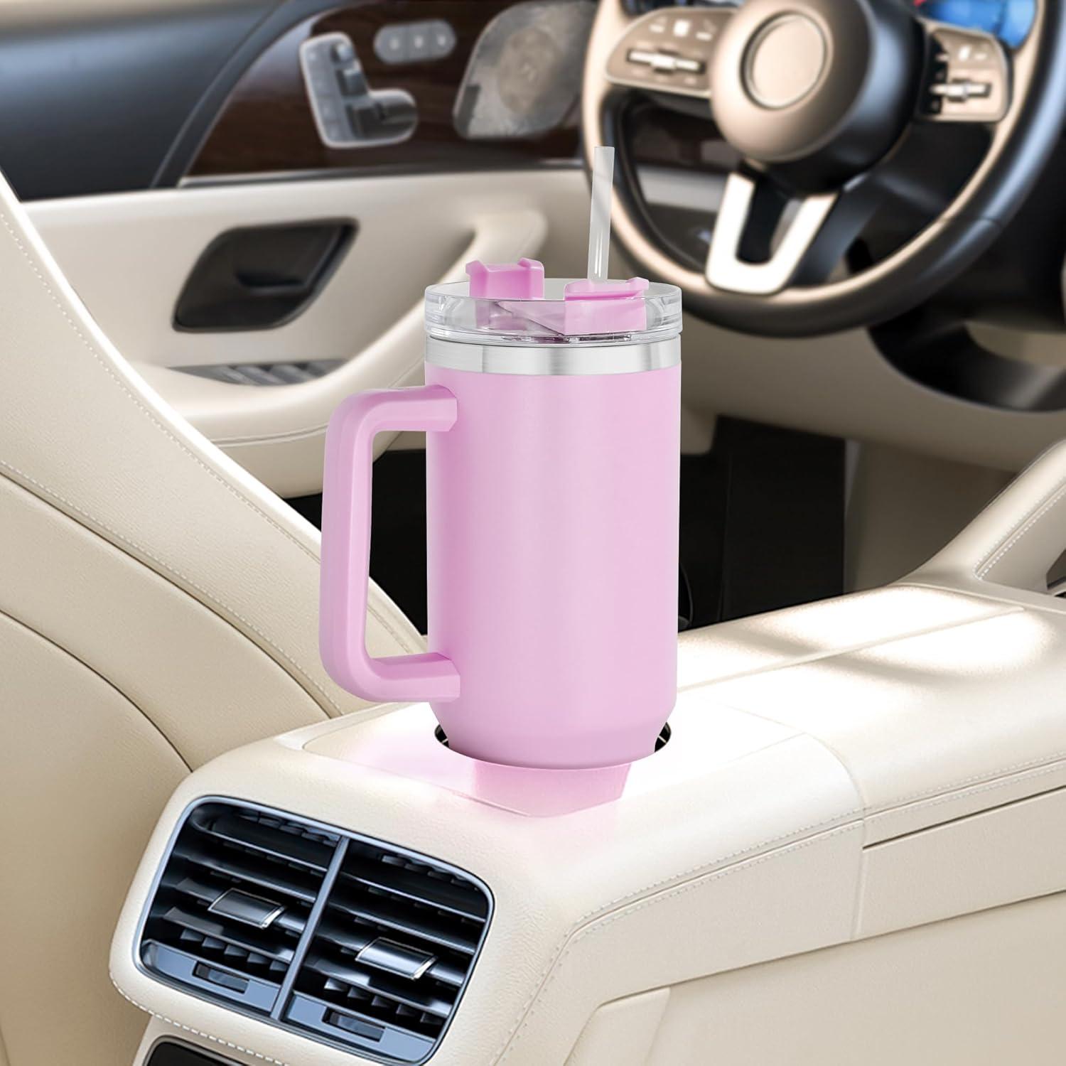 Thermobecher 1,2L mit Strohhalm und Griff, Auslaufsicherer