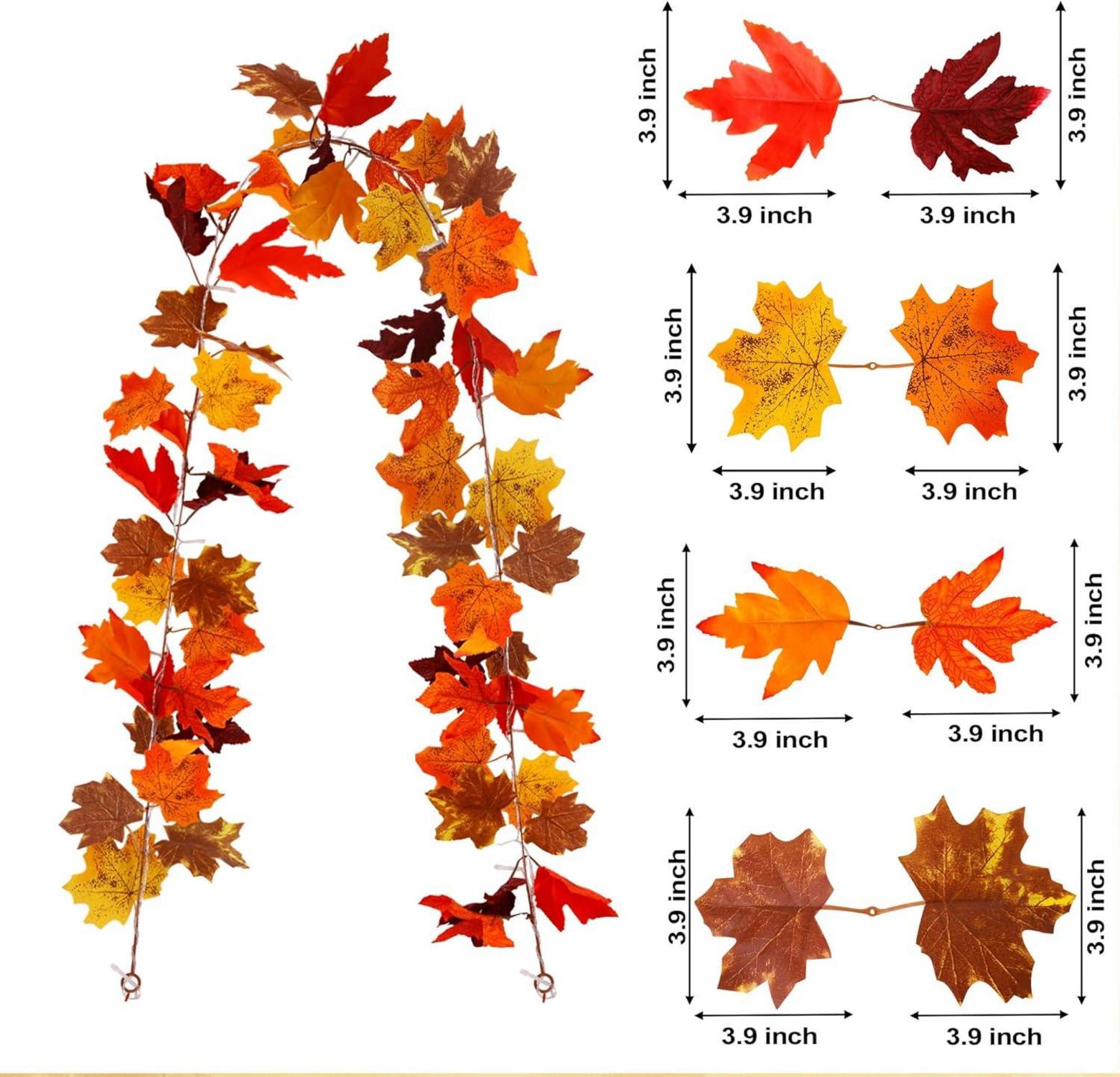 Herbst Ahornblatt Lichterkette für Herbstdeko Partydekoration