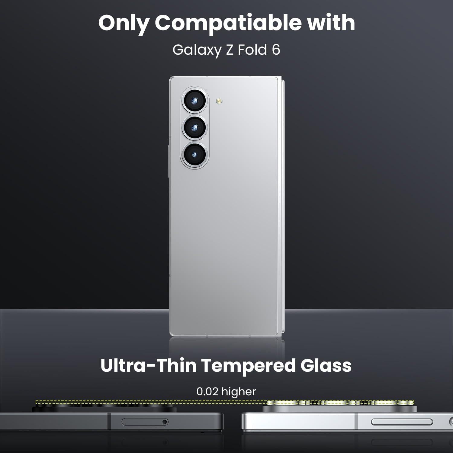Kameraschutz Panzerglasfolie für Samsung Galaxy Z fold 6 - 9H