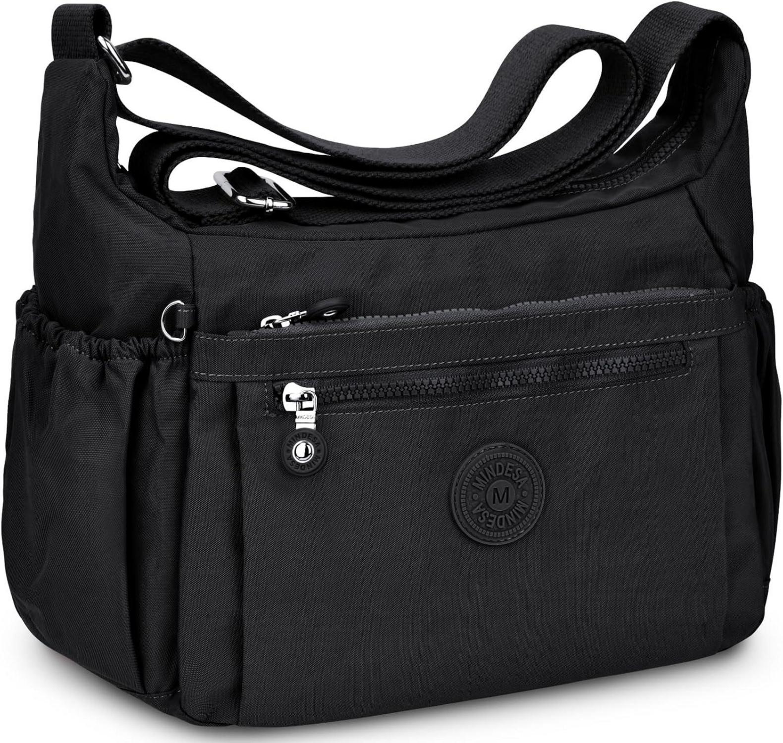 WACCET Umhängetasche Damen Wasserdicht Nylon Crossbody Bag