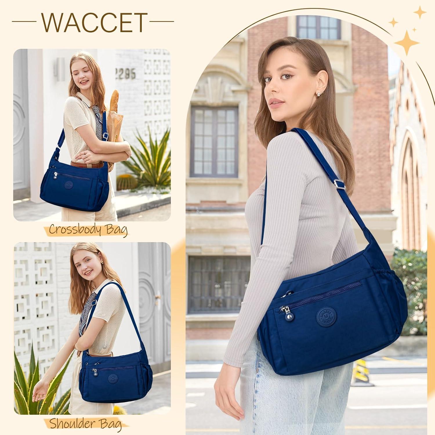 Umhängetasche Damen Groß, Wasserdicht Nylon Crossbody