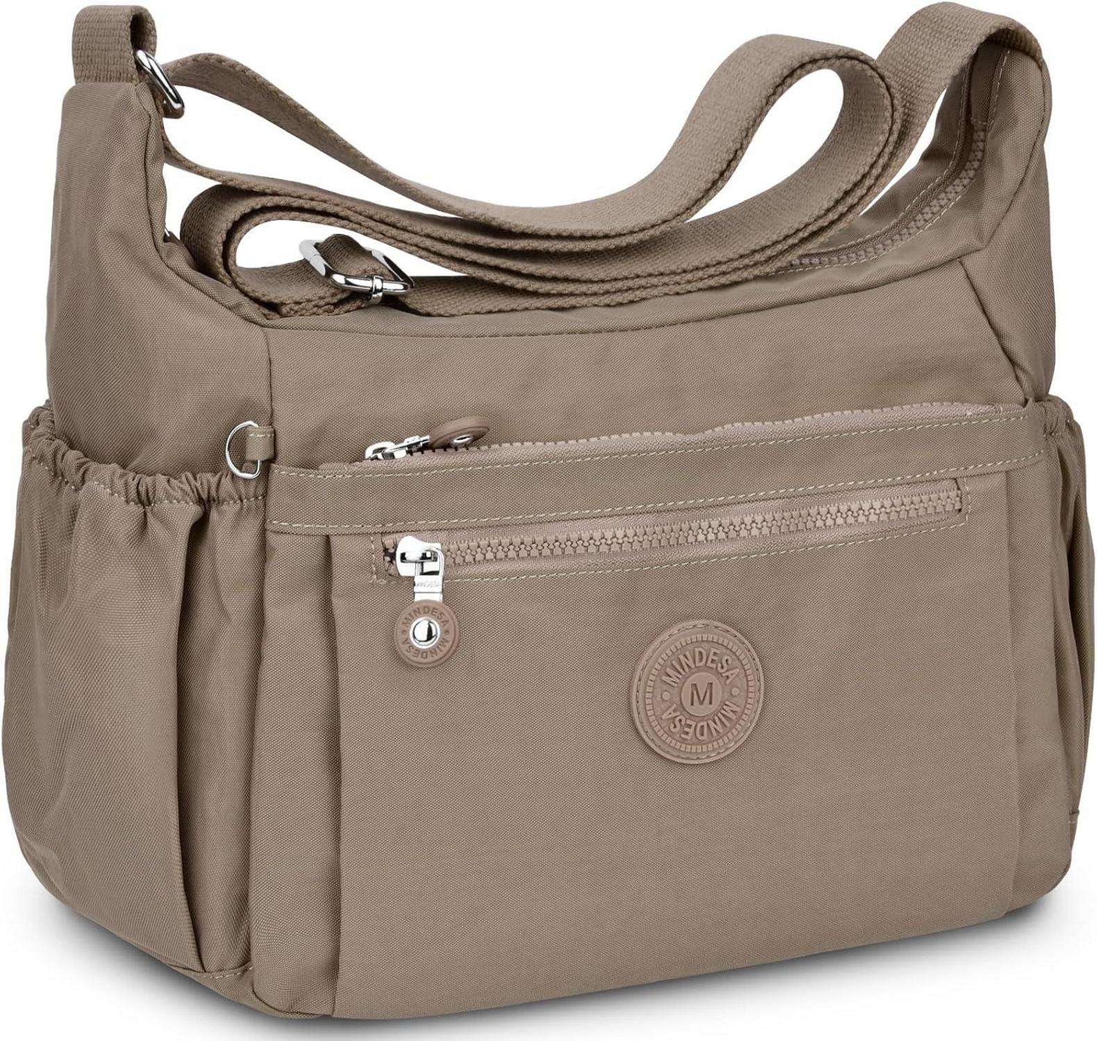 Wasserdichte Nylon Umhängetasche Crossbody Bag Damen Verstellbarem