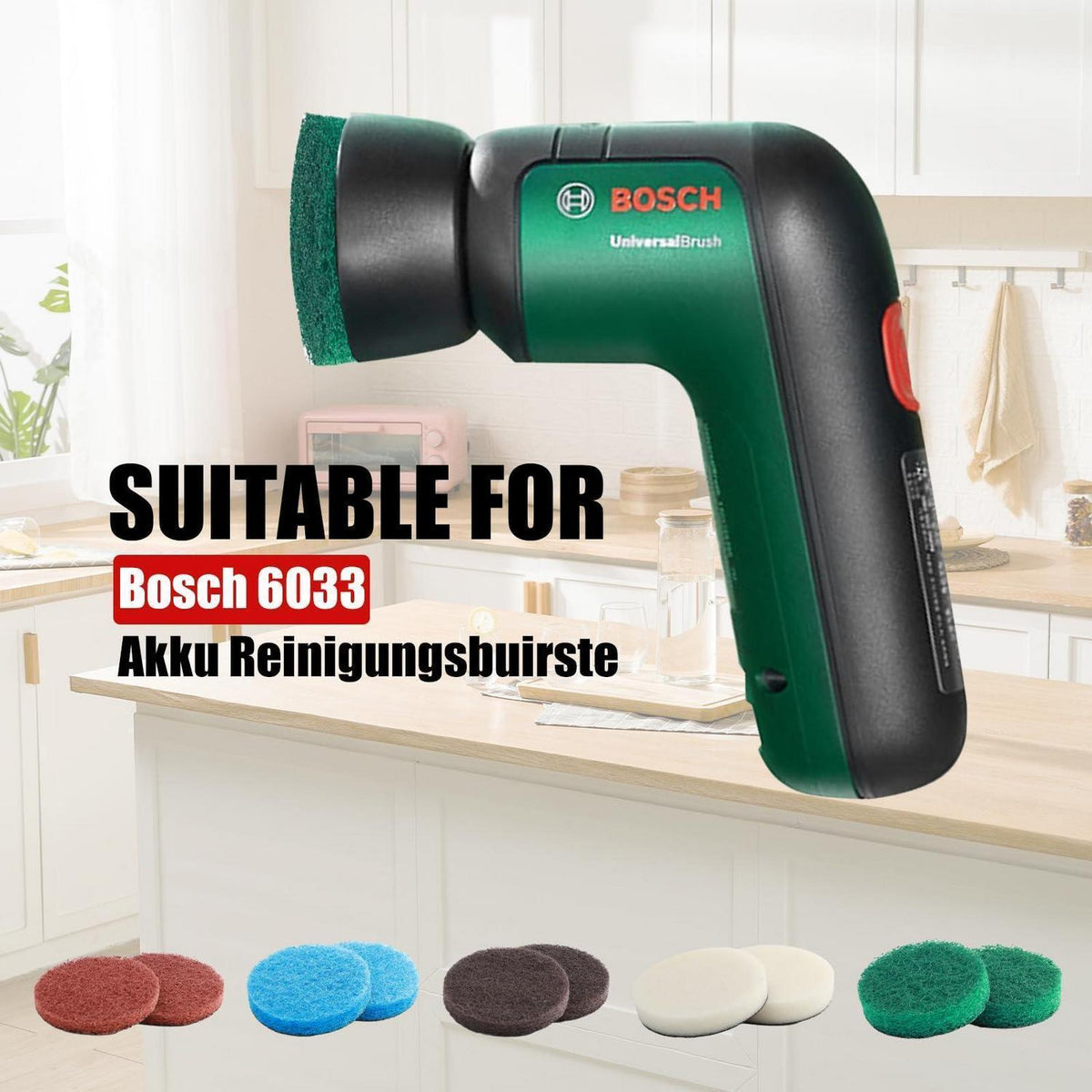 Reinigungsbürsten-Aufsatz-Set 30 Stück für Bosch Universal Brush