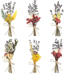 Mini Getrocknete Trockenblumenstrauß Bastelblumen Bilderrahmen