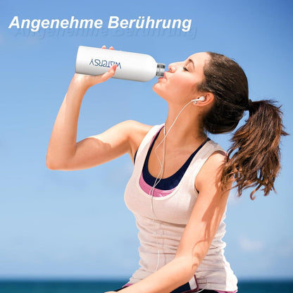 Isolierte Edelstahl Trinkflasche 500ml Thermosflasche Auslaufsicher