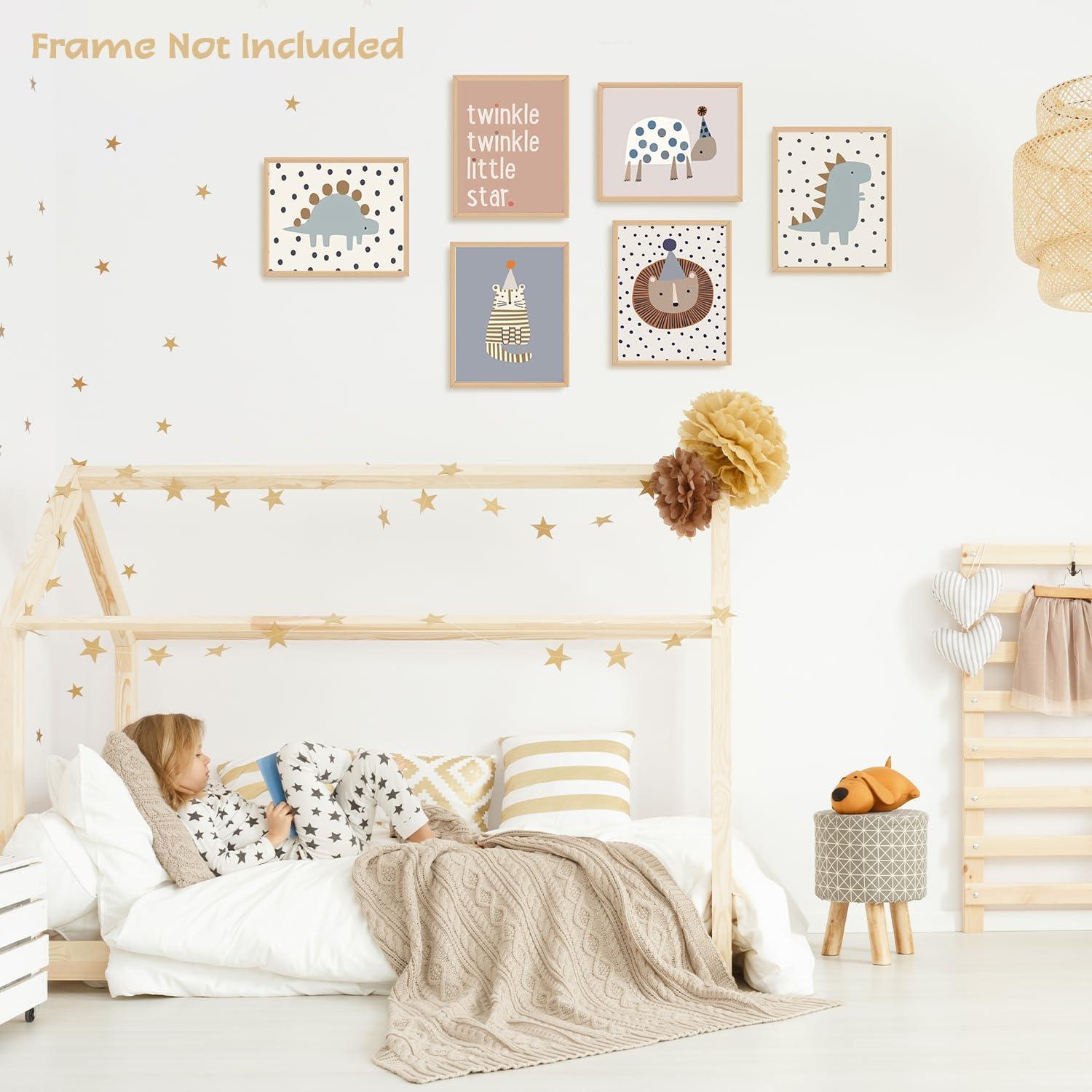 NymphFable Boho Tier Wanddekoration Poster Set 8x10