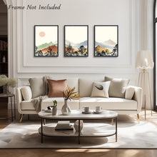 Abstrakte Berg Wandposter Set 12x16 Boho Wohnzimmer Dekor