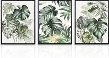 Grüne Botanical Wandkunst Poster Set 12x16 Zoll 3er Pack