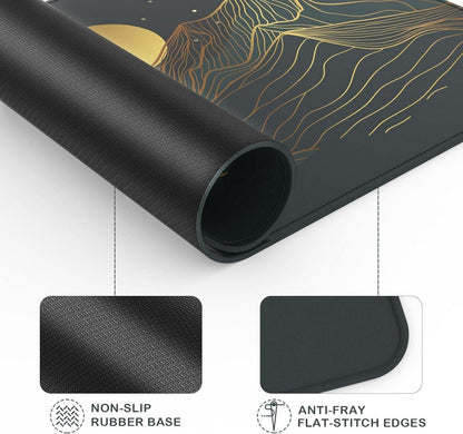 Gaming Mousepad klein langlebige genähte Kanten rutschfeste Gummibasis