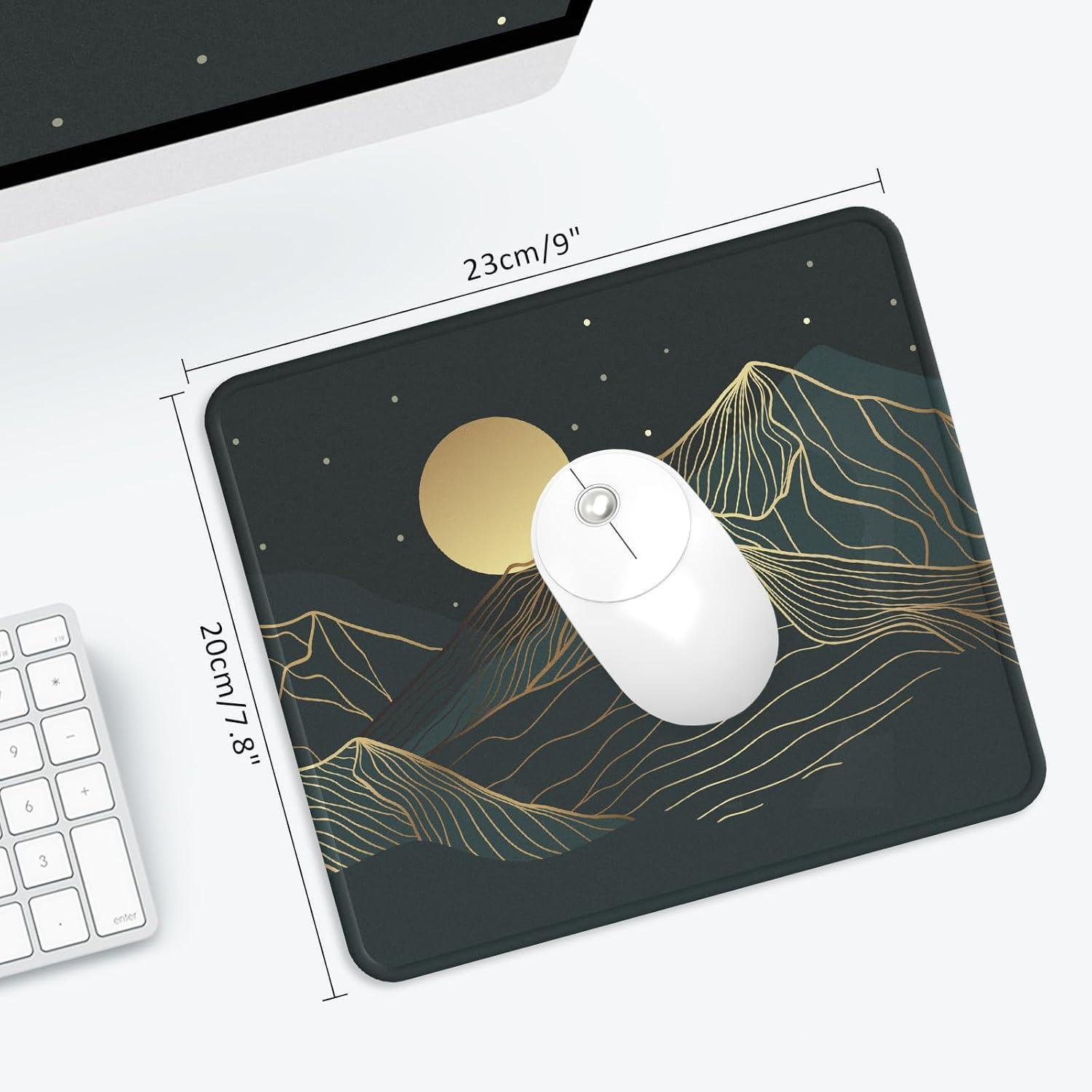 Gaming Mousepad klein langlebige genähte Kanten rutschfeste Gummibasis