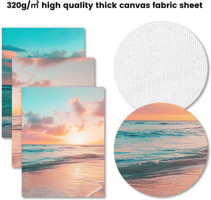 Strand Sonnenaufgang Wandbilder Blauer Ozean Leinwand für Schlafzimmer