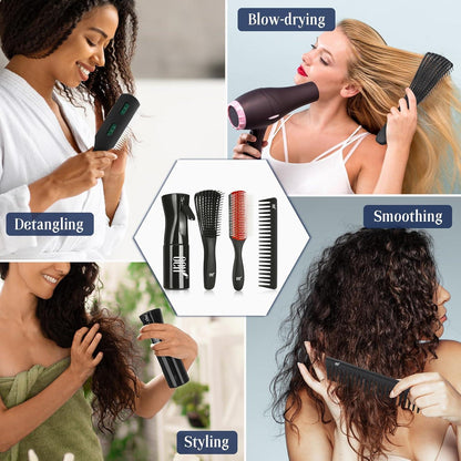 Entwirrungsbürsten-Set für Frauen, Männer & Kinder mit