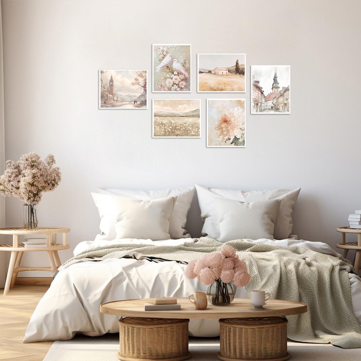 Vintage Französisch Land Wanddekor Poster Set für Bauernhaus