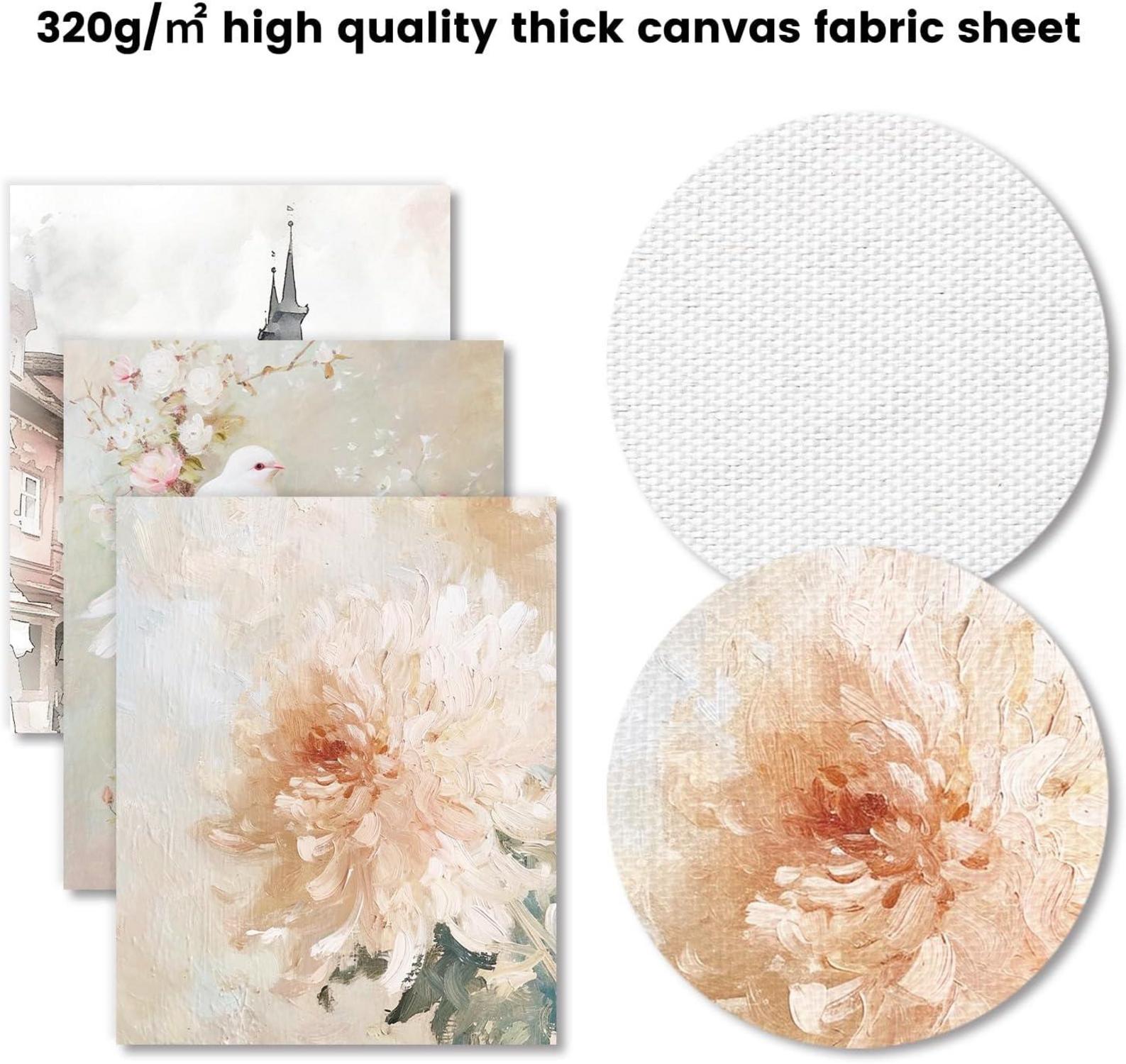 Vintage Französisch Land Wanddekor Poster 8x10 Blume Leinwand