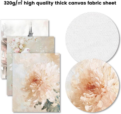 Vintage Französisch Land Wanddekor Poster 8x10 Blume Leinwand