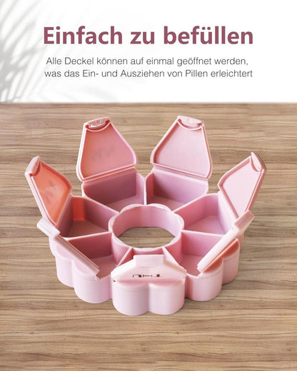 Vielseitige Pillenbox mit 7 großen