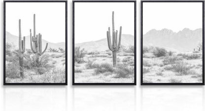 Kaktus Wüste Landschaft Poster Wanddekoration Set 12x16 in