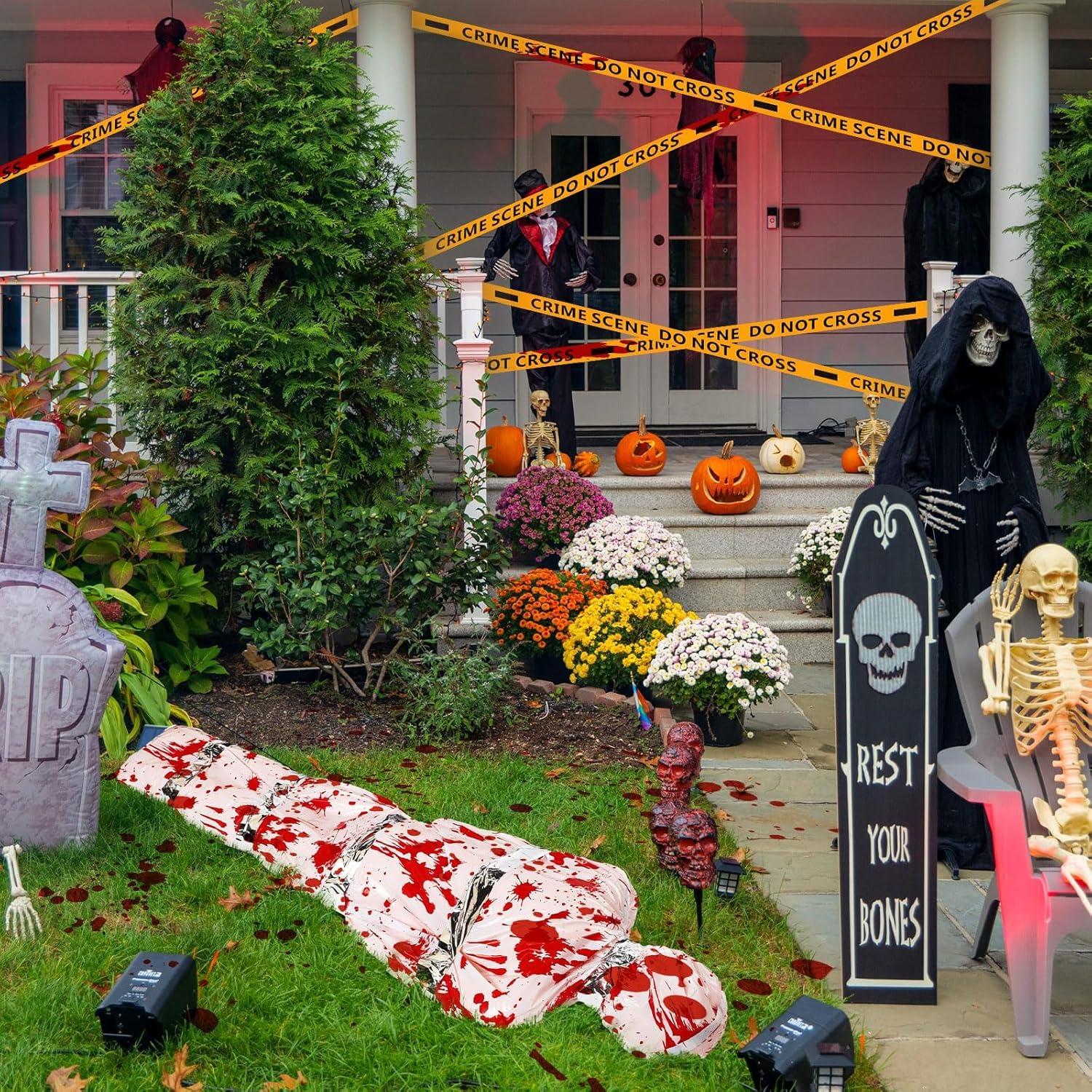 Halloween Leiche Aufblasbare Puppe Horror Deko Set