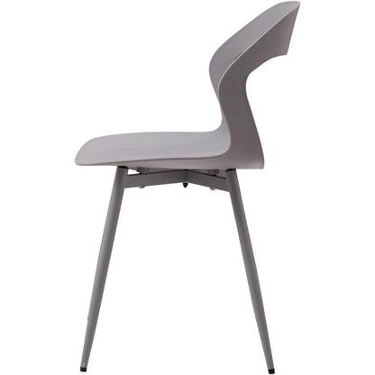 Nordischer Esszimmerstuhl 6er Set – Grau & Grau