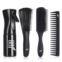 Entwirrungsbürsten-Set mit Haarsprühflasche, 9-reihiger Bürste
