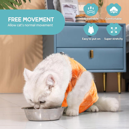 Katzenbody OP Erholungsanzug Modal Recovery Leckschutz Suit