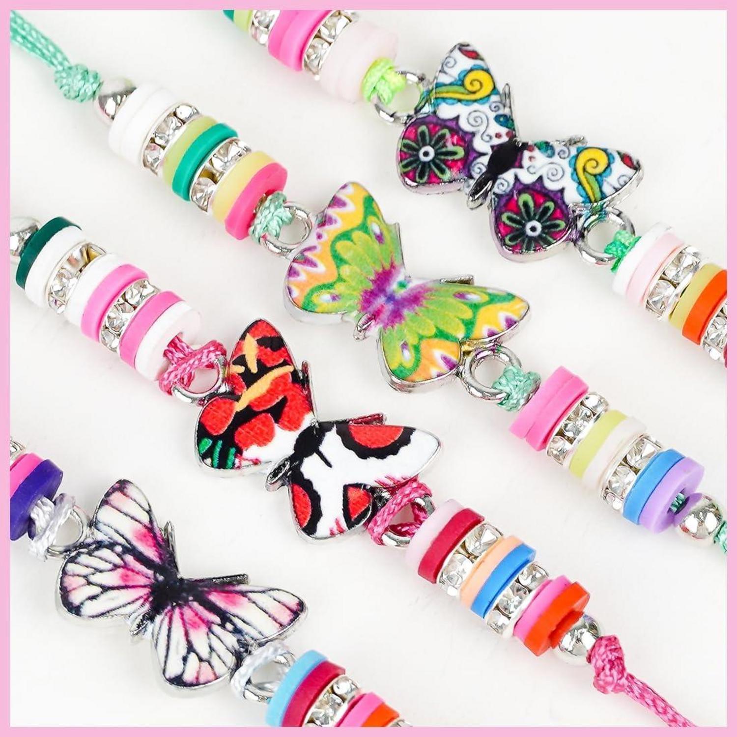 12er Set Schmetterling Freundschaftsarmbänder für Kinder, verstellbare