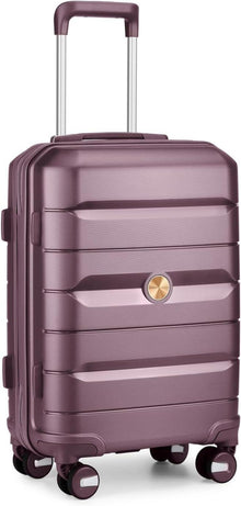 Rollkoffer Trolley Polypropylen TSA-Schloss 66cm 4 Spinner-Rollen Lila