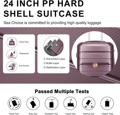 Sea choice Reisekoffer Trolley 66cm Lila TSA Schloss 4