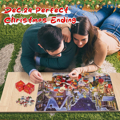 Tosekry Puzzle Adventskalender 2024 Erwachsene 1008 Teile