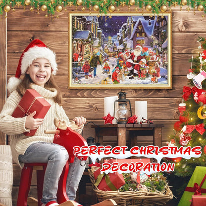 Adventskalender Puzzle 2024 Erwachsene Weihnachtspuzzle 1008 Teile