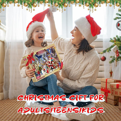 Weihnachtspuzzle Adventskalender 2024 - 1008 Teile, Erwachsene & Kinder