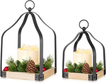 Laterne Holz Landhausstil für Weihnachten Herbst Deko