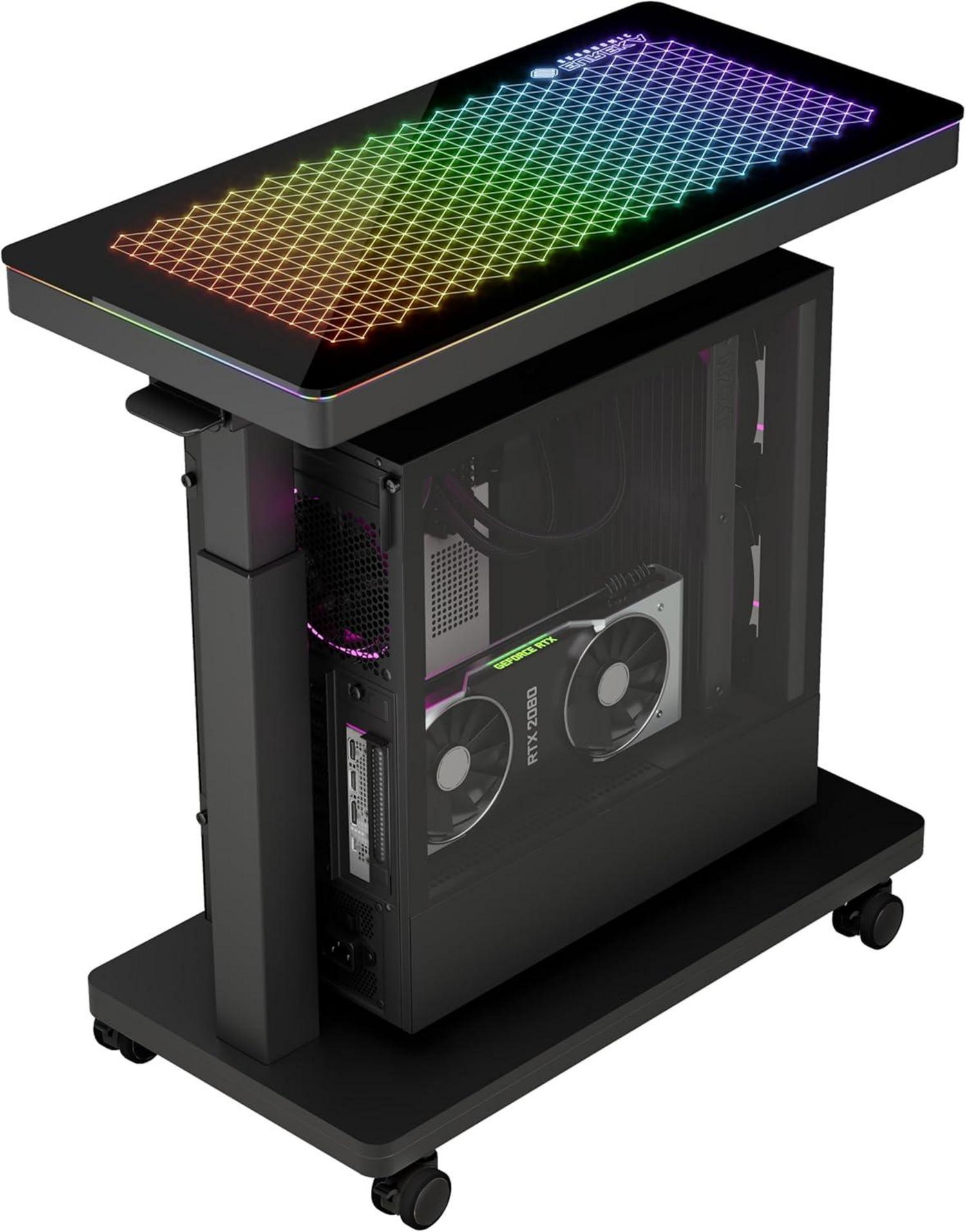 Höhenverstellbarer Computer Tower Ständer ATX-Gehäuse CPU Halter_PC