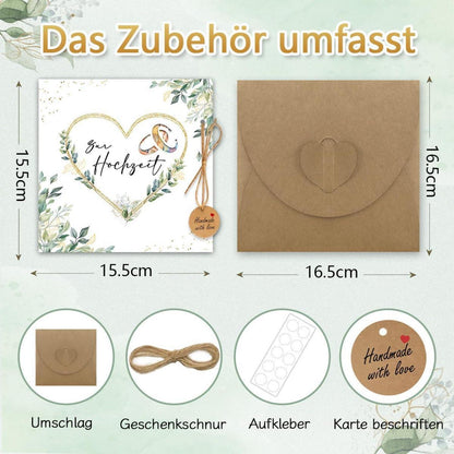 BOYATONG Geldgeschenk Hochzeit Verpackung Umschlägen