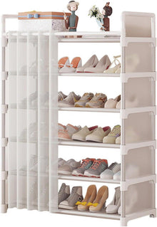 Schuhregal Platzsparend Shoe Rack Schuhschrank Hoch 6 Levels
