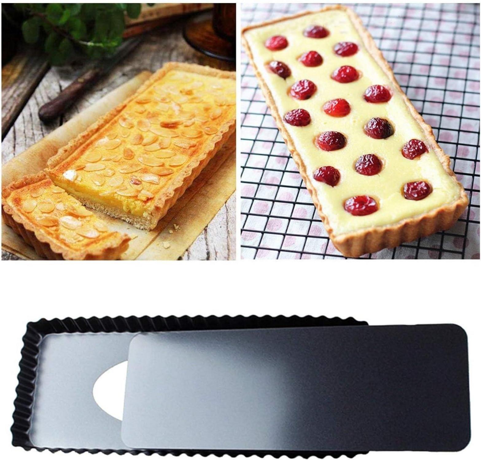 Kohlenstoffstahl Tarteform mit Antihaftbeschichtung, Schwarz