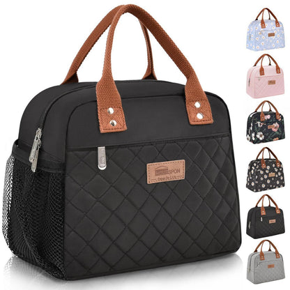 Lunchtasche isoliert für Damen & Herren – Lunchbag Kühltasche Schwarz
