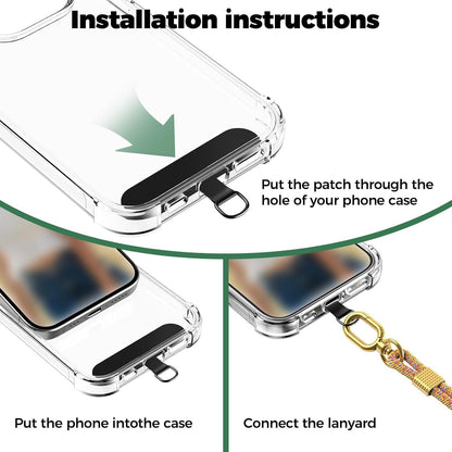 Handykette Universal Smartphone Umhängeband mit Schlüsselband & Pads