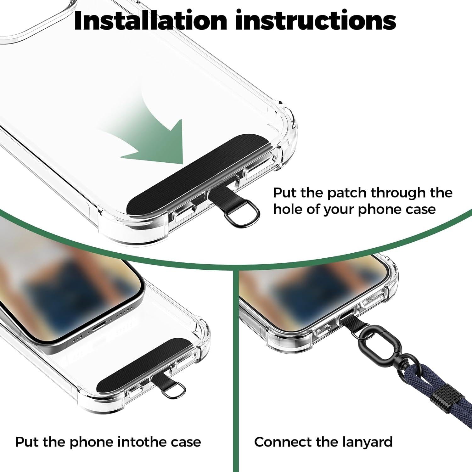 Handykette Universal für alle Smartphones - Kette zum Umhängen um Hals