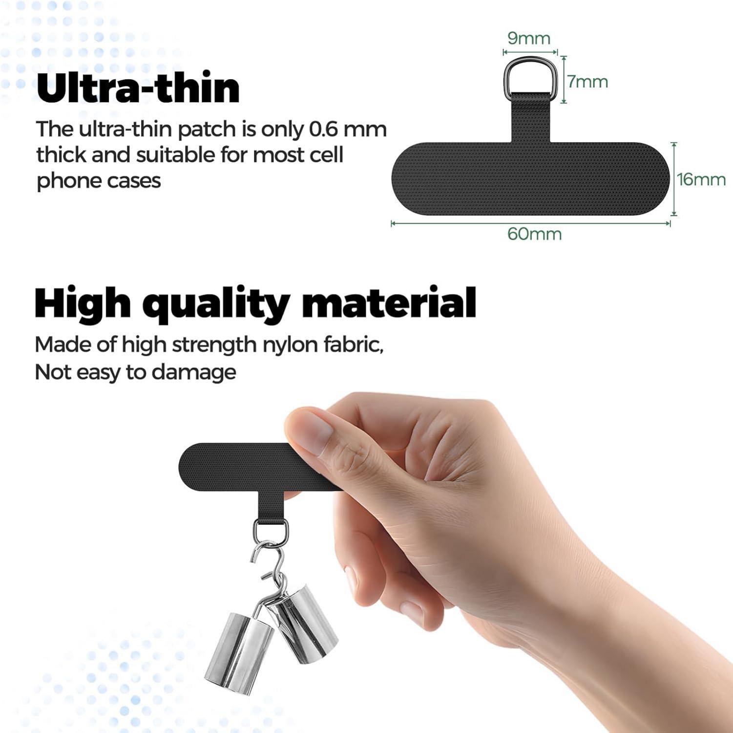 Handykette für alle Smartphones, Kette zum Umhängen - Dunkelgrau